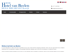 Tablet Screenshot of hotelvanbeelen.nl
